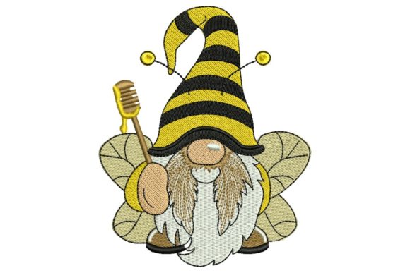 Bee Gnome: A Charming Machine Embroidery Design Review