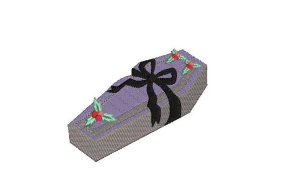 Gift Wrapped Coffin: A Spooky Seasonal Embroidery Review