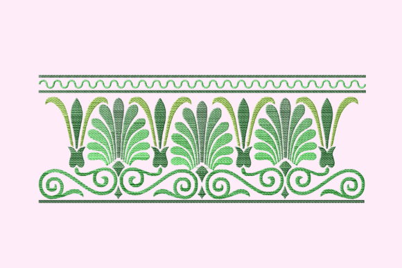 Green Arabesque Border: A Designer's Review for Craft Fairs