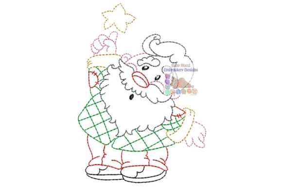 Santa with Star Multicolor Character Review for Etsy Sellers