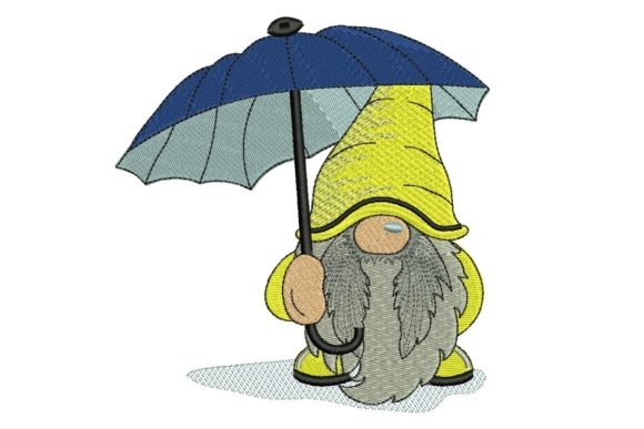Umbrella Rain Gnome: A Boutique Embroidery Review